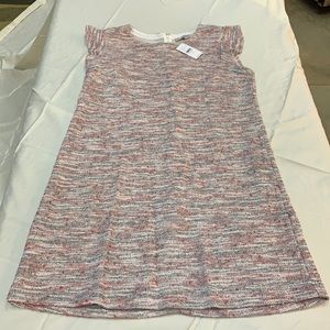 NEW black, gray & pink cap sleeve size 10 dress